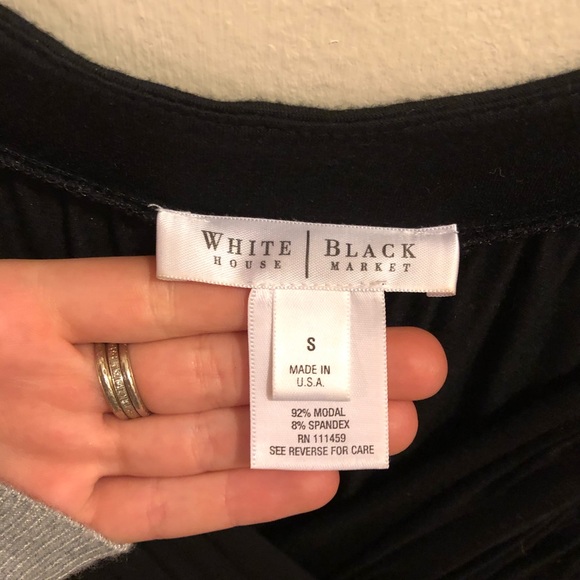 Black White House Black Market Top - Picture 3 of 4